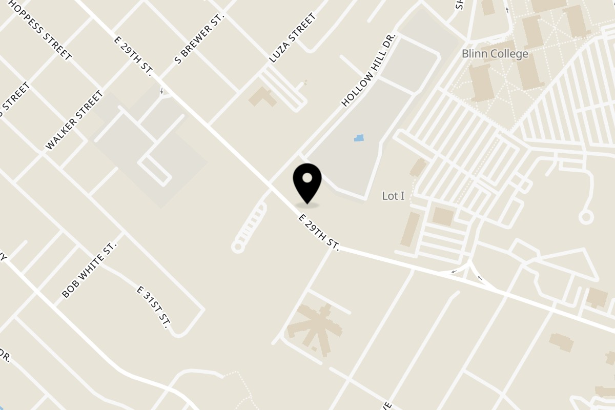 Map showing the location of The Station on 29th on 1720 E 29th St in Bryan